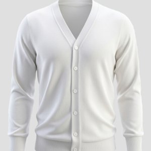 V-Neck Button Cardigan Sweater